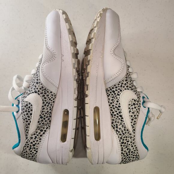 Nike Air Max 1 Safari Pack White Glass Aqua Blue Women's 6.5 319986-131 RARE - Picture 3 of 11